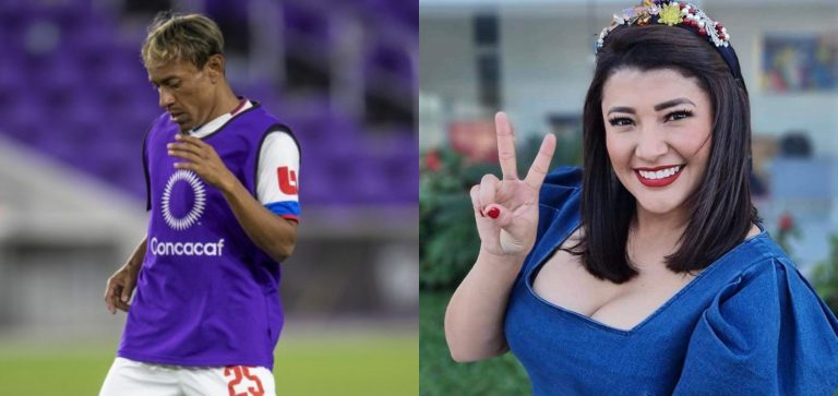 jugador del olimpia y Milagro Flores