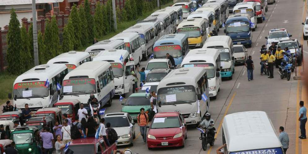 paro de transporte