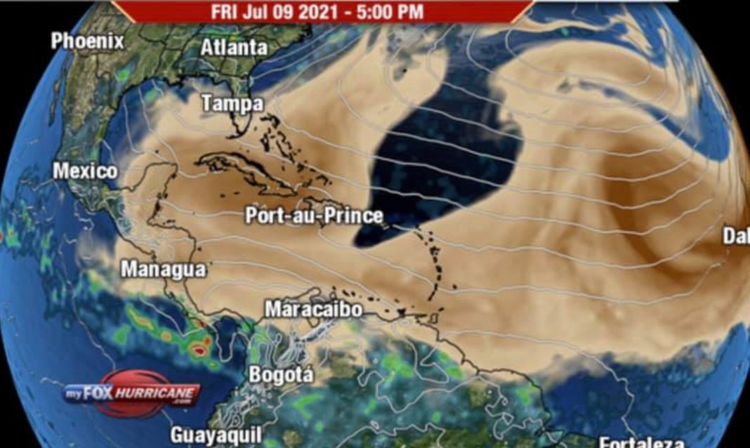 Nube polvo Sahara Honduras