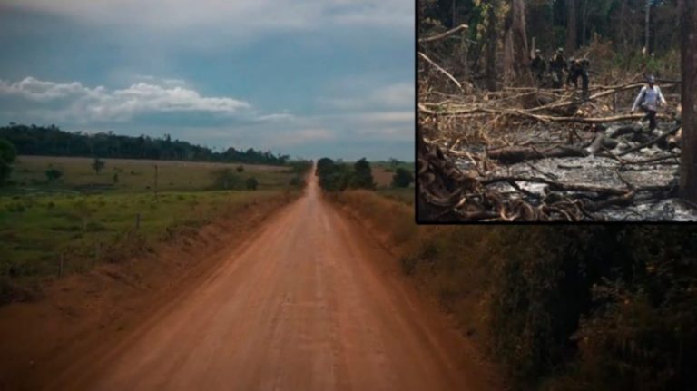 Construcción carretera potrero Latinoamérica