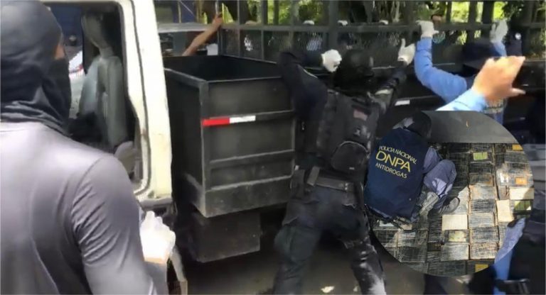 droga escondida en camión
