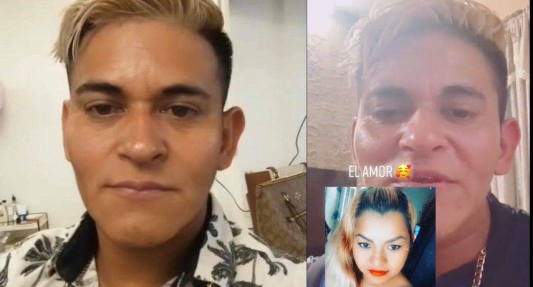 Herminio cantándole a su novia