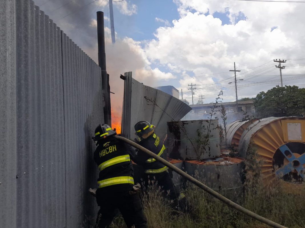 incendio planta térmica ENEE