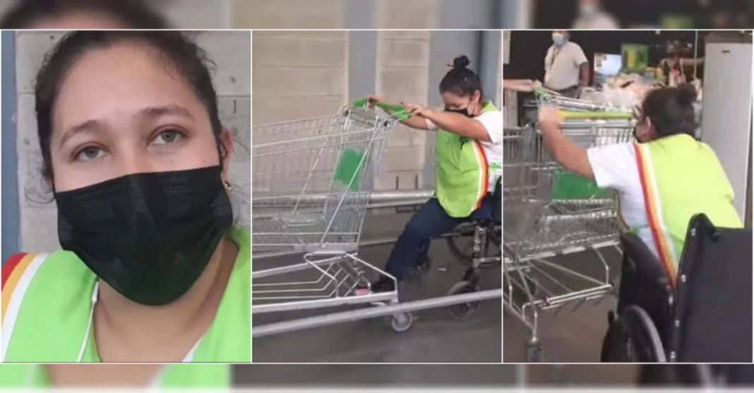 Hondureña trabaja con una pierna