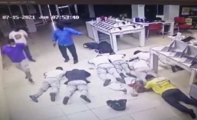 asalto tienda en La Ceiba