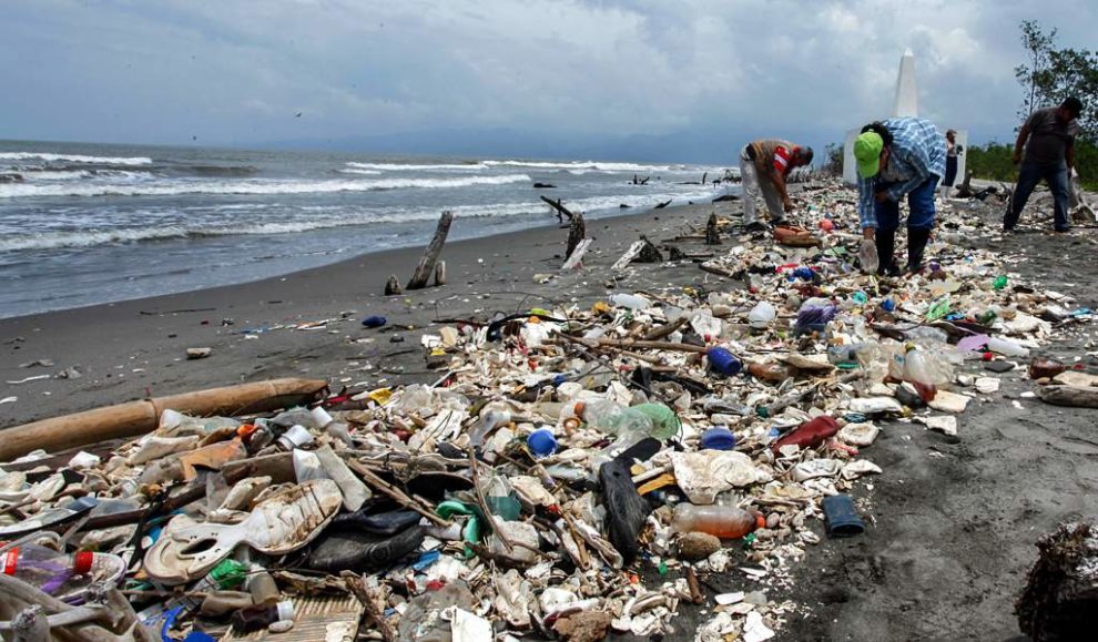 recoger basura de playas de Honduras