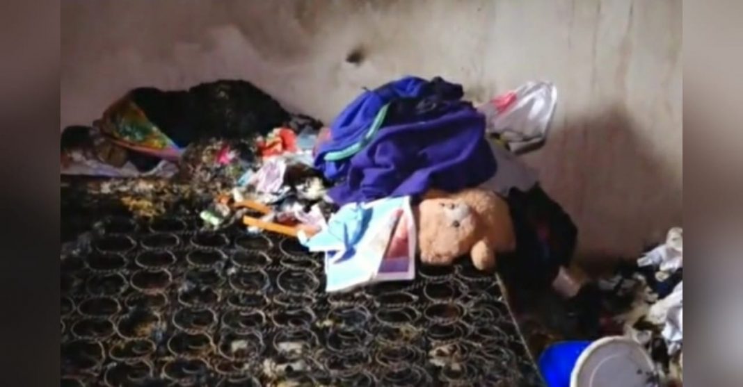 niñas heridas por incendio en Comayagua