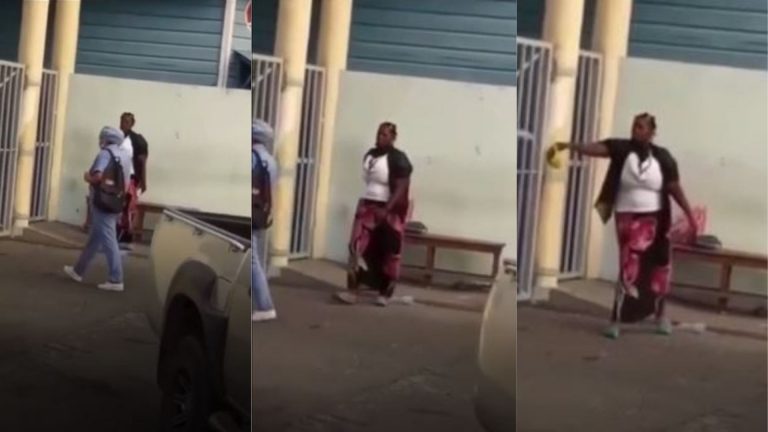 Mujer lanza orina hospital