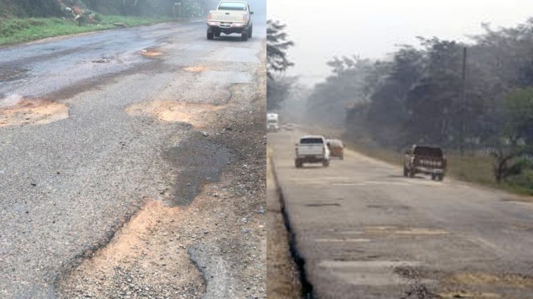 Deterioro carretera a occidente