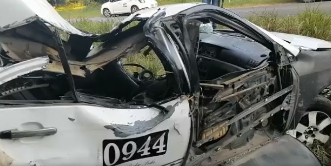 Taxista accidente en Ticamaya