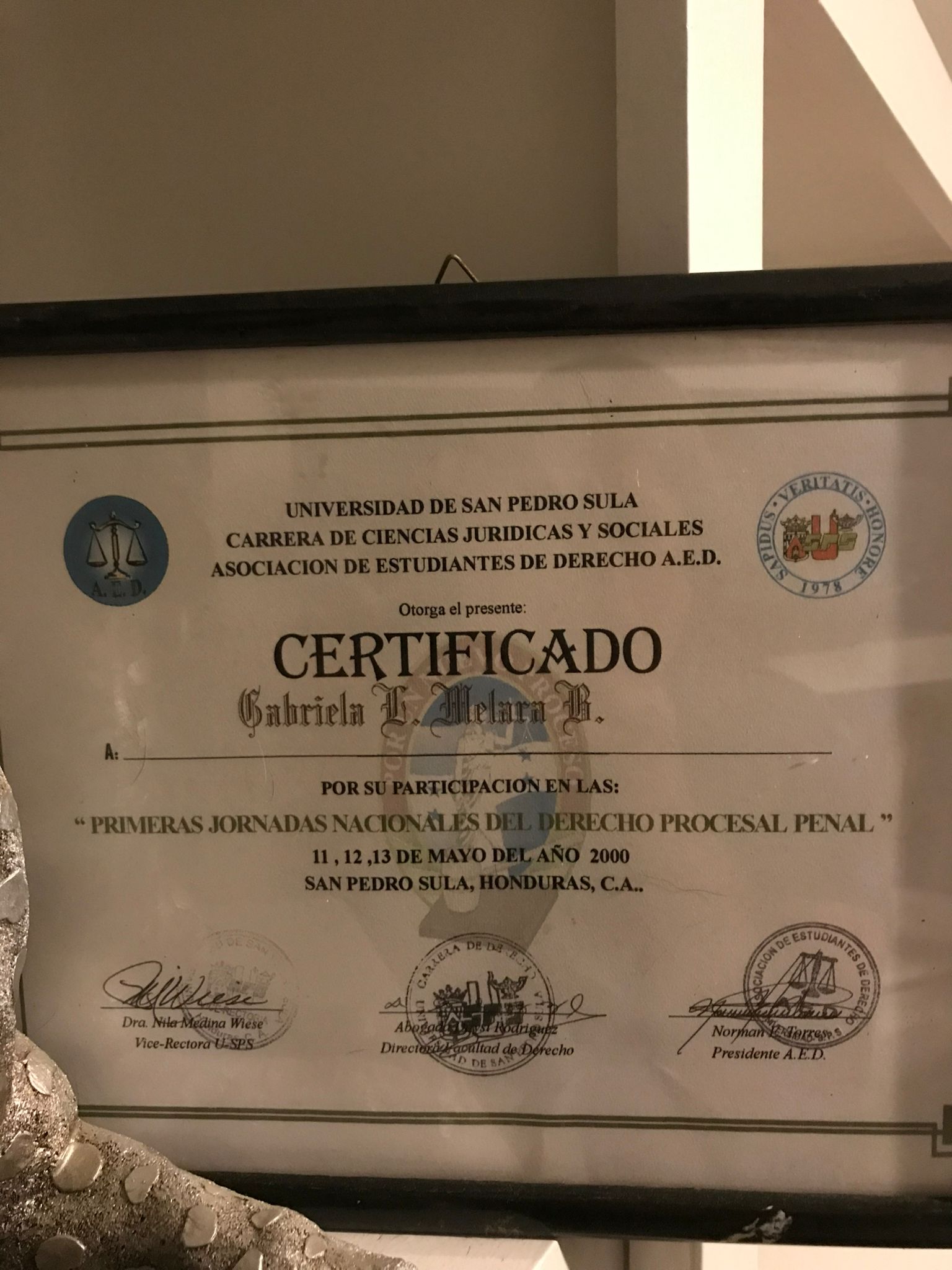 historia hondureña Gabriela Melara