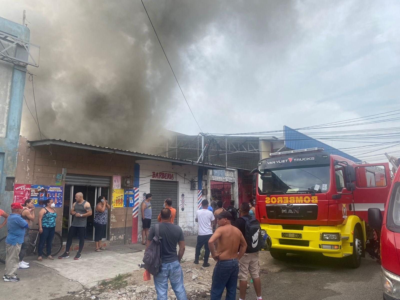 Lugar donde ocurrió el incendio en SPS.