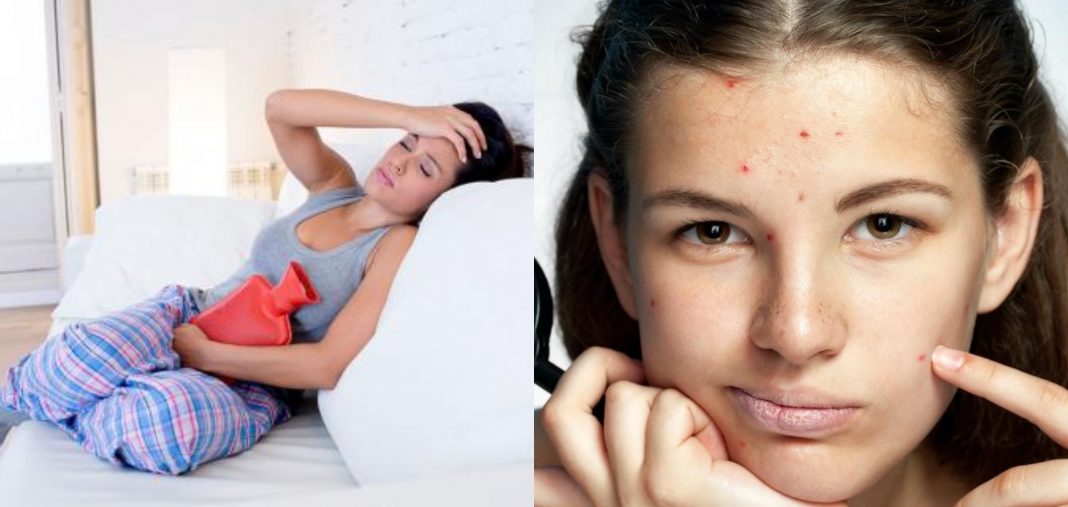 cambios en la piel menstruación