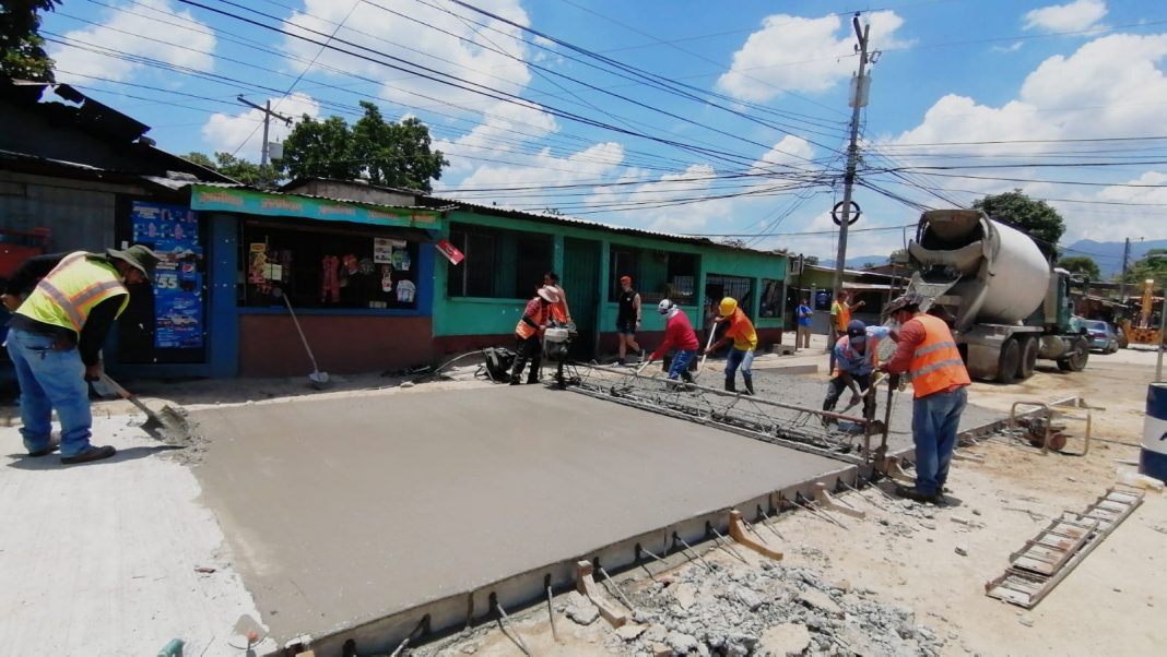 Municipalidad SPS pavimentación 27 calle