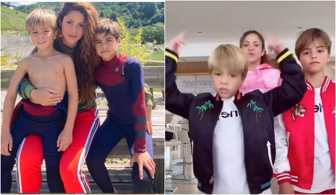 baile de Shakira y sus hijos