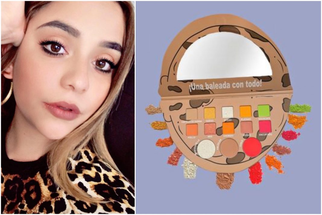 Maquillaje paleta baleada