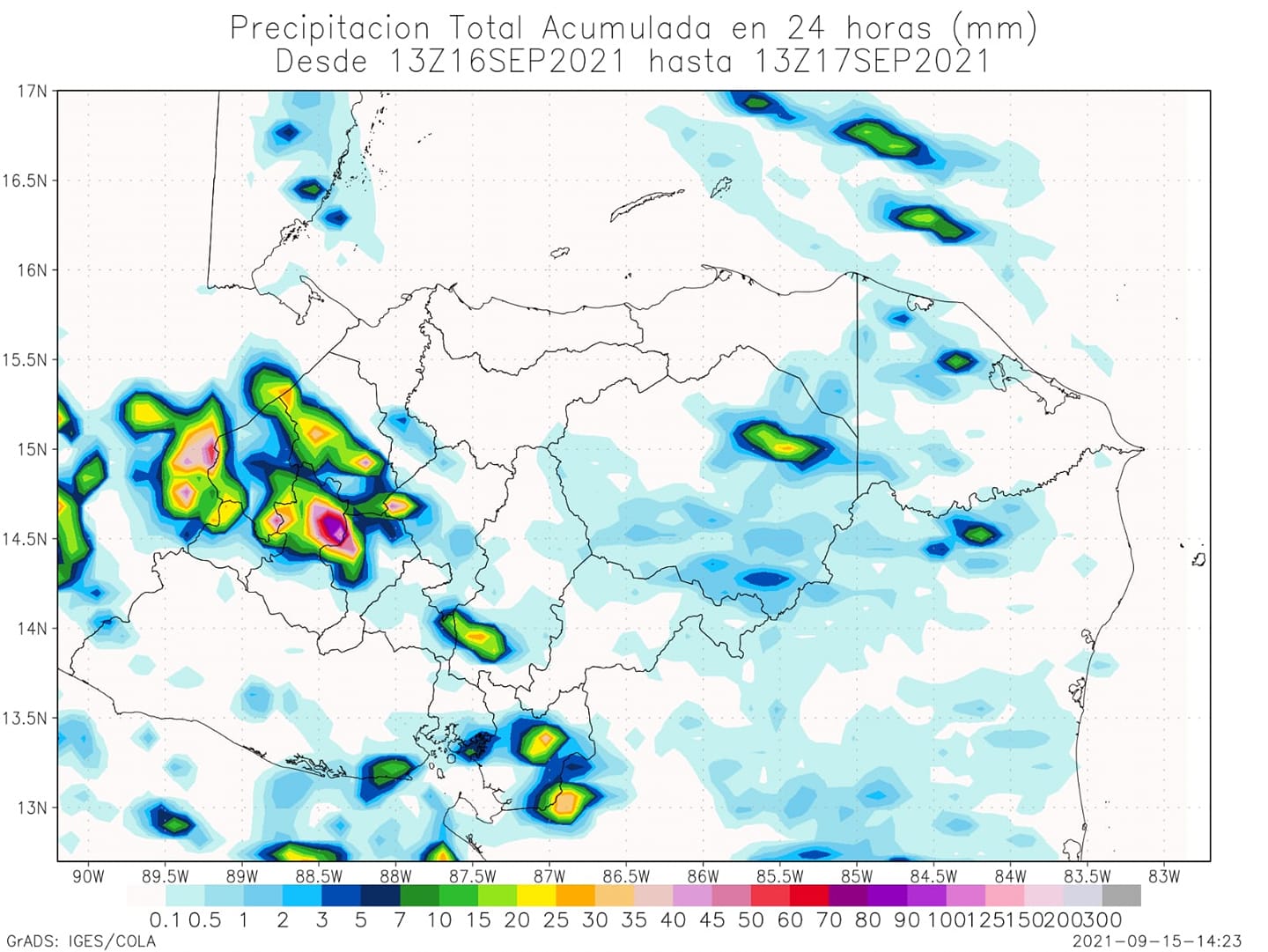 Las lluvias seguirán presentándose con mayor intensidad en el sur, occidente y suroccidente.