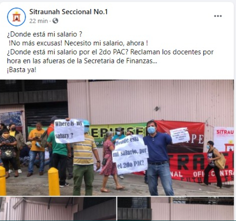 Los maestros por hora son de los más afectados, debido a que no han gozado de su sueldo por varios meses.