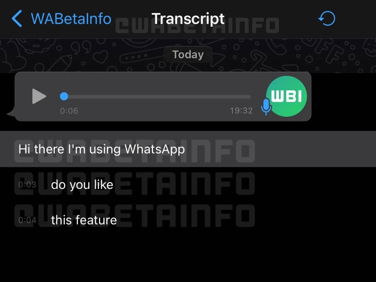 WhatsApp cambiar voz texto