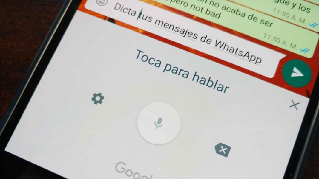 WhatsApp cambiar voz texto