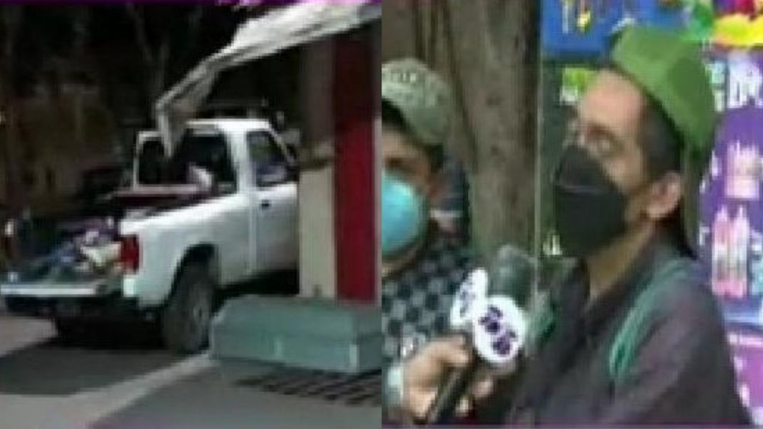 Familia accidente con ataúd El Paraíso