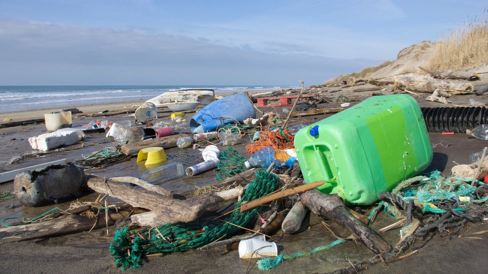 limpieza de basura de Guatemala