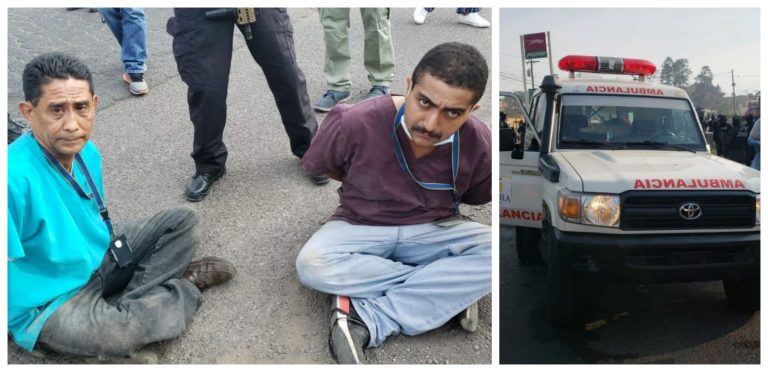 droga en ambulancia hospital escuela