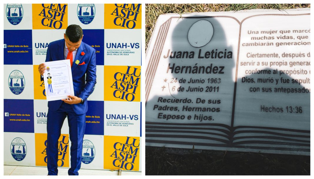 joven dedica título a su madre