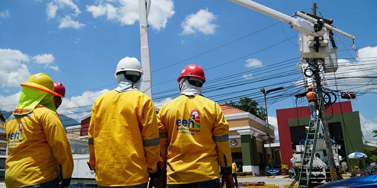 Cortes de energía lunes Honduras