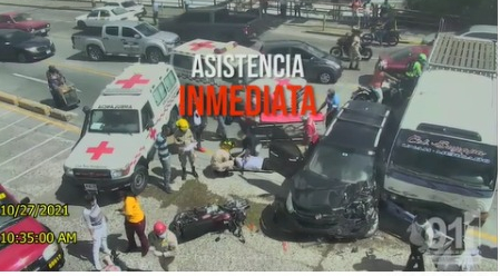 Heridos del accidente