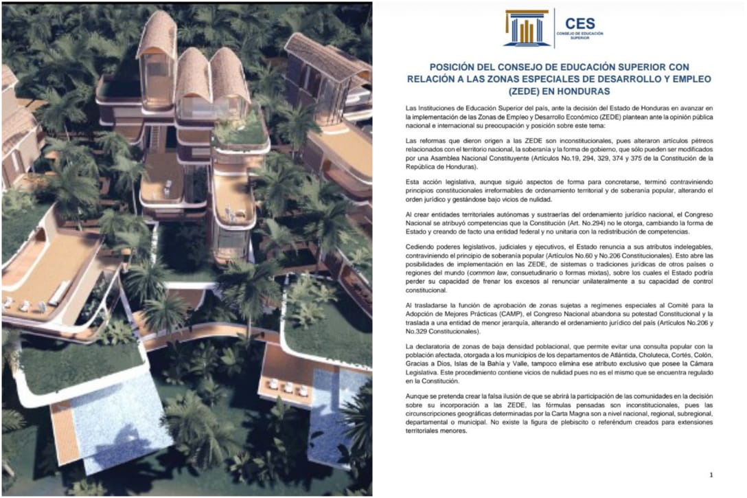 ZEDE contra campesinos