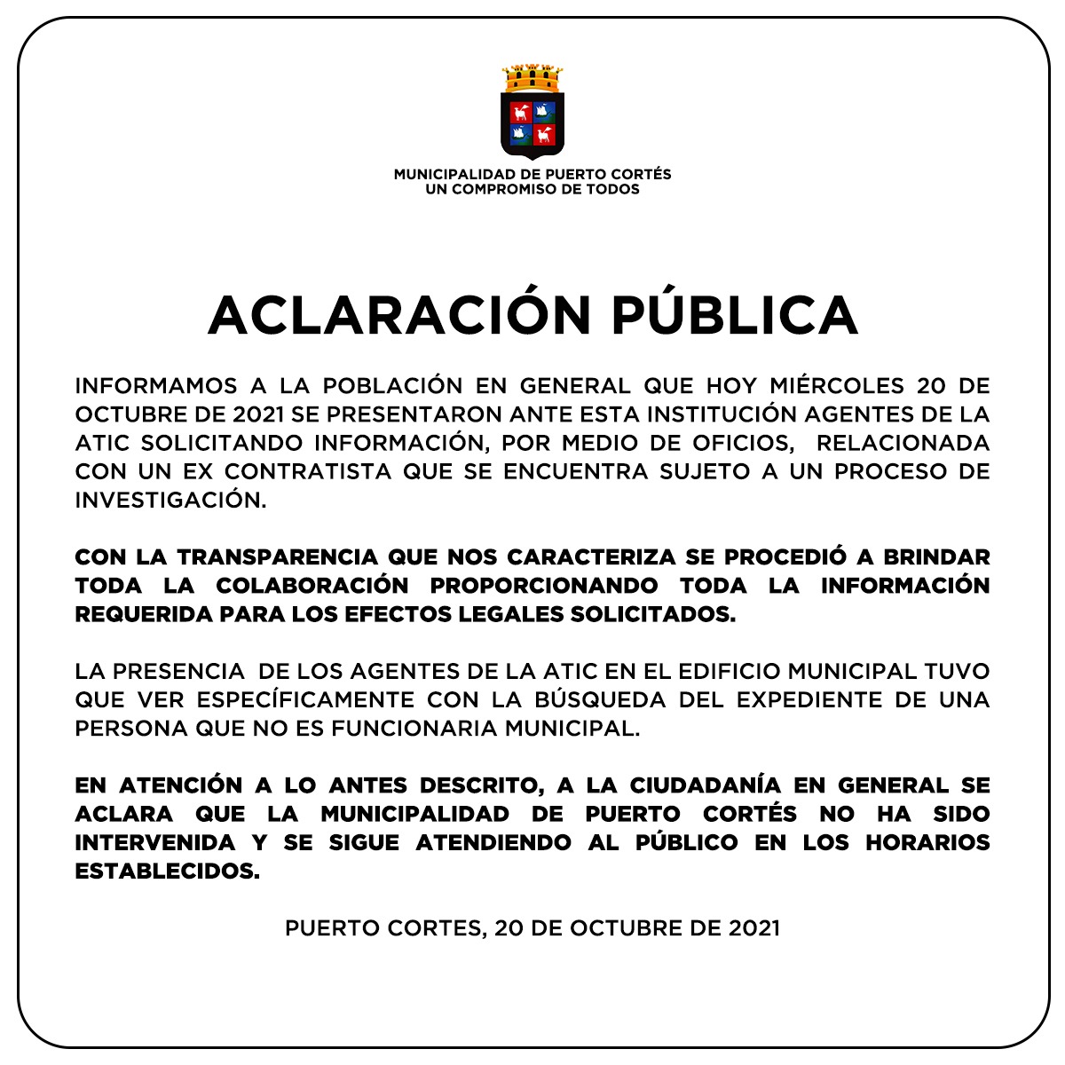 Municipalidad Puerto Cortés