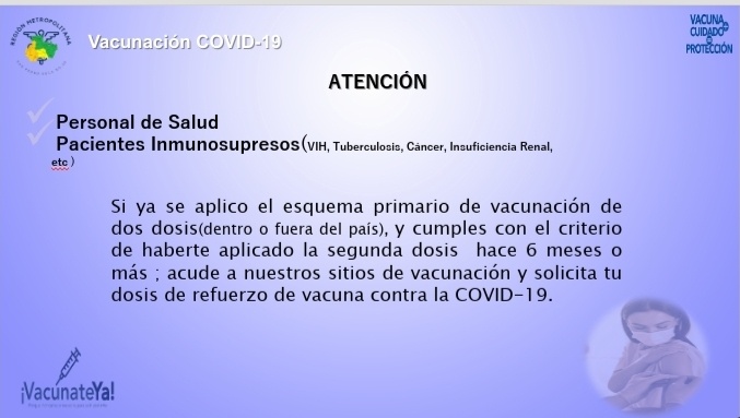 Vacunación lunes 08 noviembre