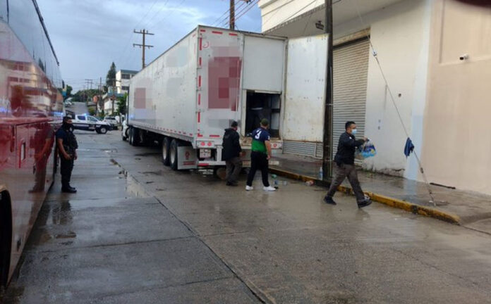 Hondureños en tráiler