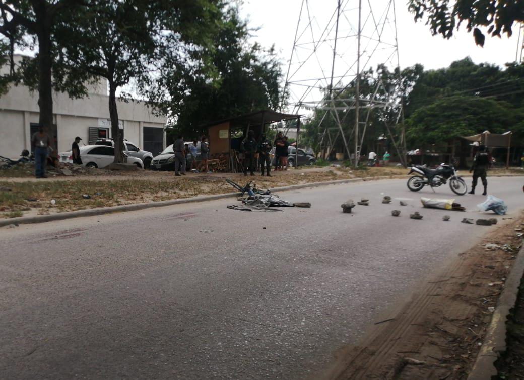 Hombre atropellado por volqueta