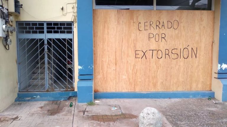 extorsión en los negocios de La Ceiba