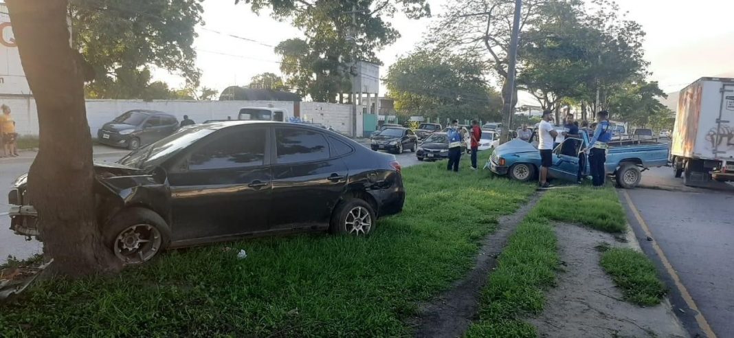 accidente en bulevar del Sur SPS