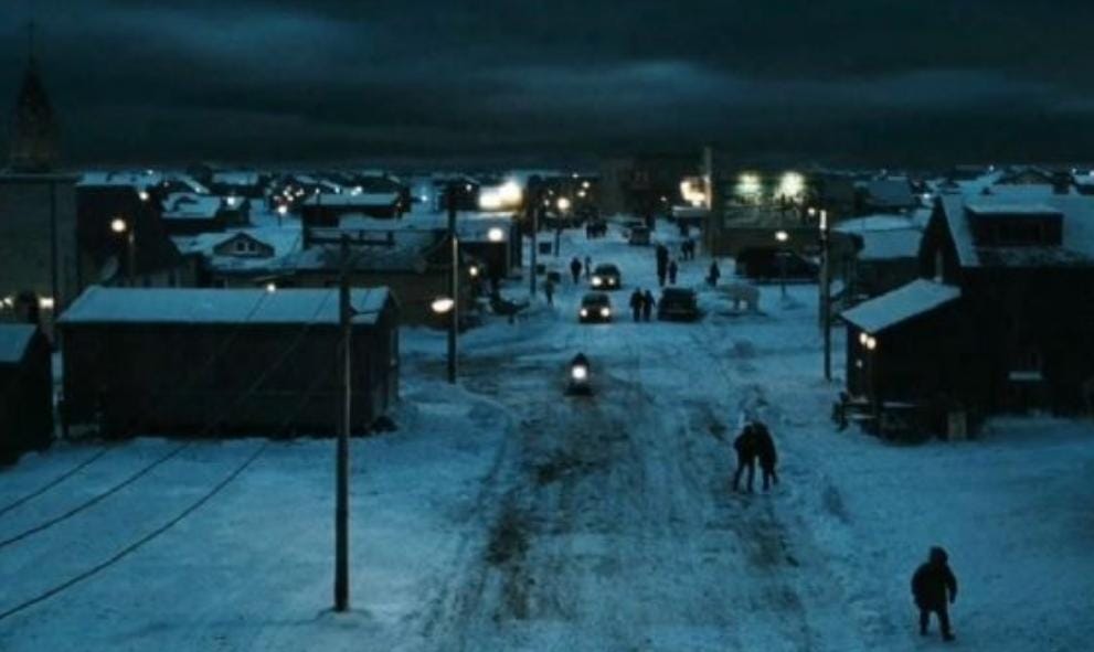 noche polar en Barrow Alaska