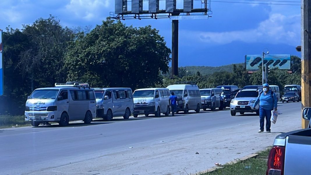 paro de transporte urbano en SPS