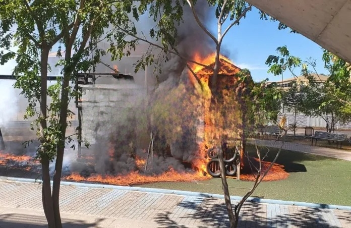 Incendian parque en Nacaome