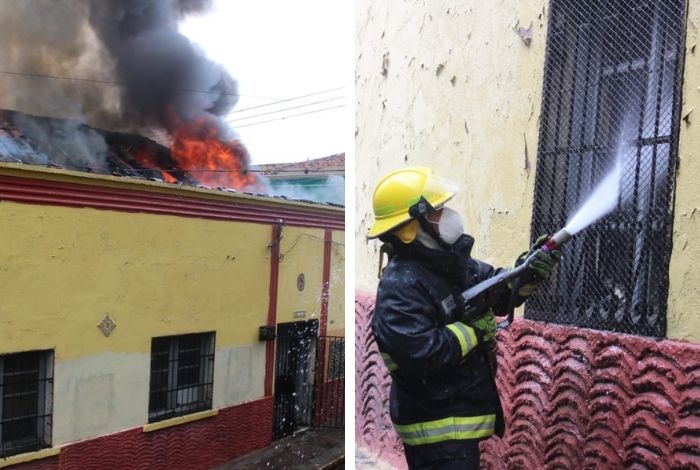 Incendio casa de expresidente del CN