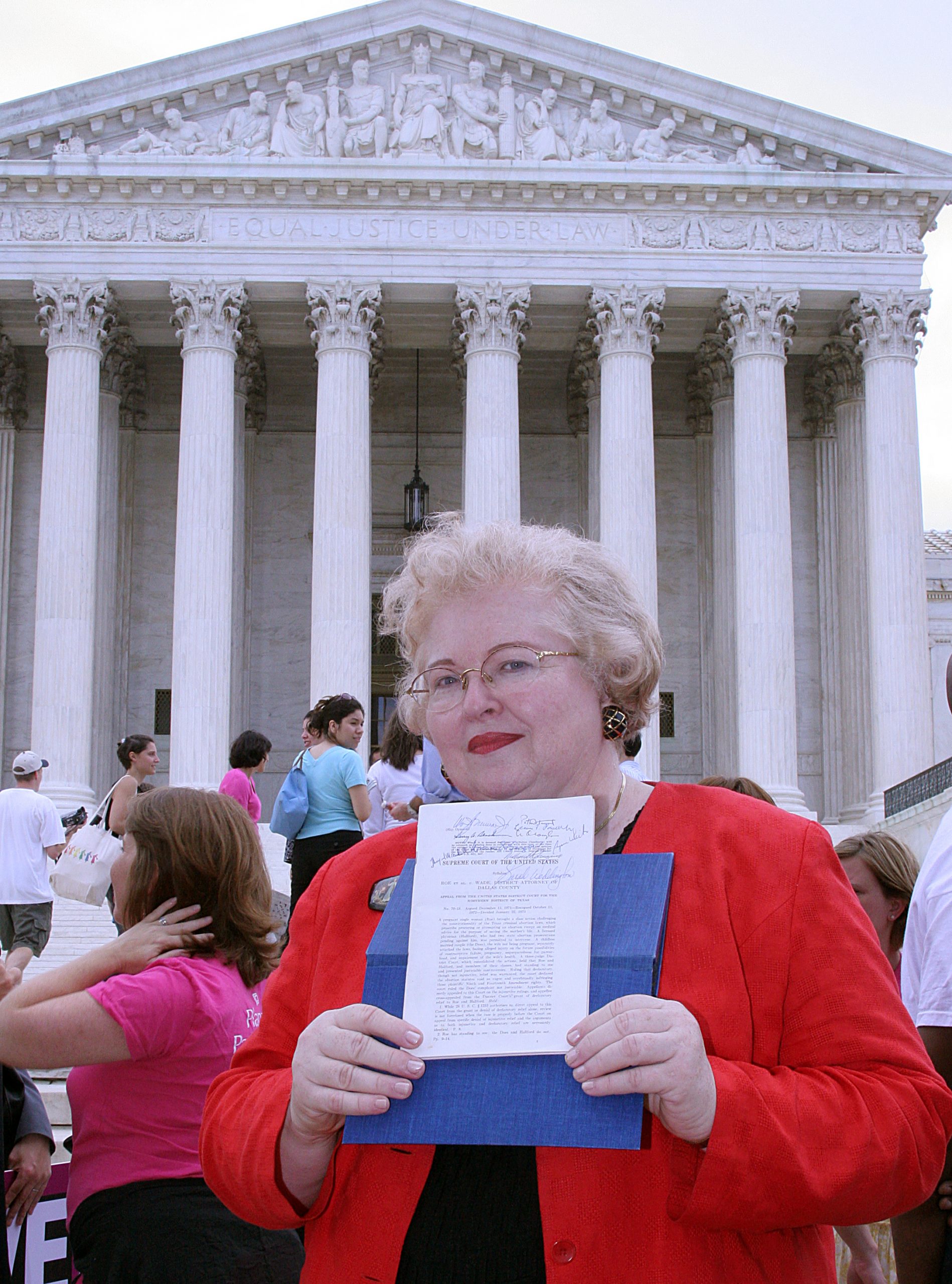 Sarah Weddington hizo historia en Estados Unidos en 1973.