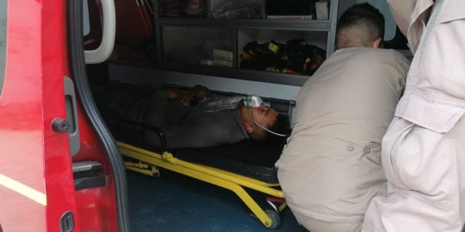 hombre intoxicado monóxido carbono