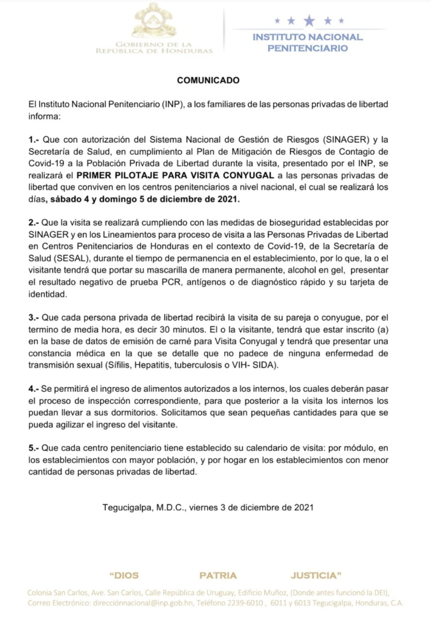 Comunicado INP