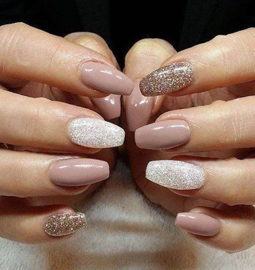 Nude con Glitter 