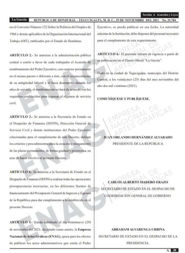 Decreto Ejecutivo
