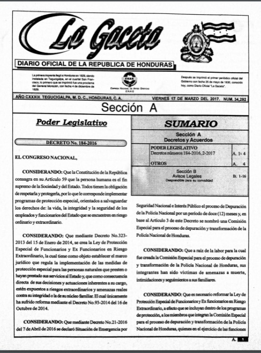 La segunda reforma, y la que se mantiene vigente, se publicó el 17 de marzo del 2017.