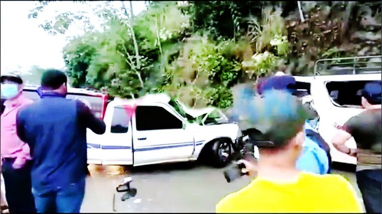 Accidente de tránsito en La Entrada