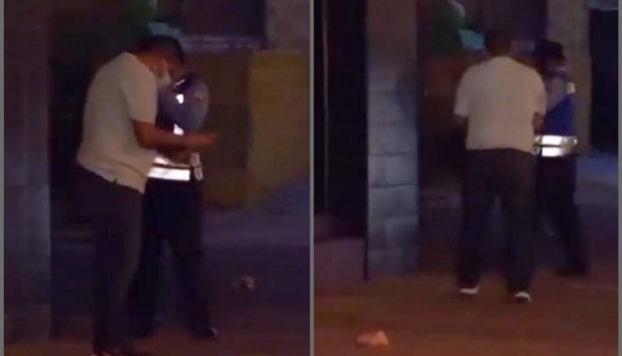 conductor ebrio embiste a pareja en motocicleta
