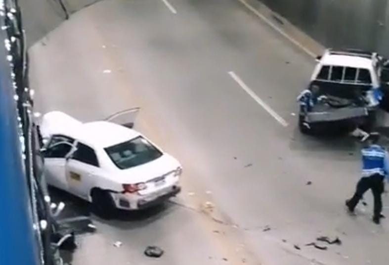 Accidente en túnel de TGU